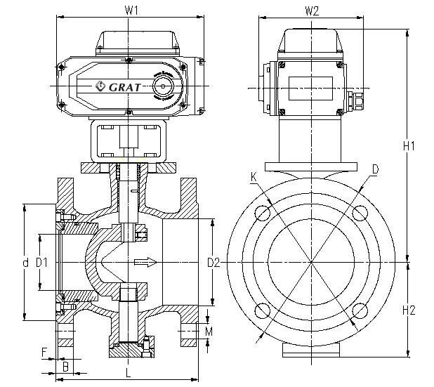 ASME モーター式電気ボールバルブ 高温ステンレス鋼ボールバルブ 1