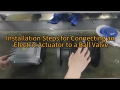 ステンレス鋼のフレンズ接続 メタルシート 電動制御ボールバルブ