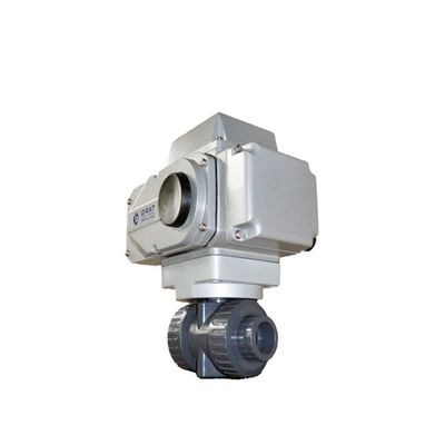 50mm 12V 3 インチ プラスチック UPVC 電球弁 モーター動動体ボールバルブ